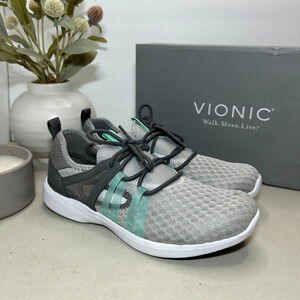 Vionic Adore Active Sneaker Athletic Running Shoes Gray Lace Up Women’s US 6